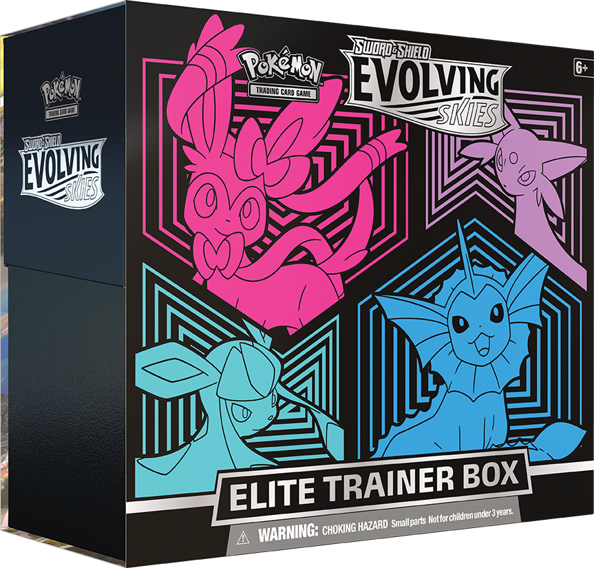 Sword & Shield: Evolving Skies - Elite Trainer Box (Glaceon/Vaporeon/Sylveon/Espeon) | Jack's On Queen