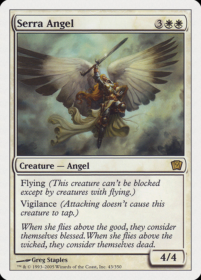 Serra Angel (9th Edition) [Oversize Cards] | Jack's On Queen