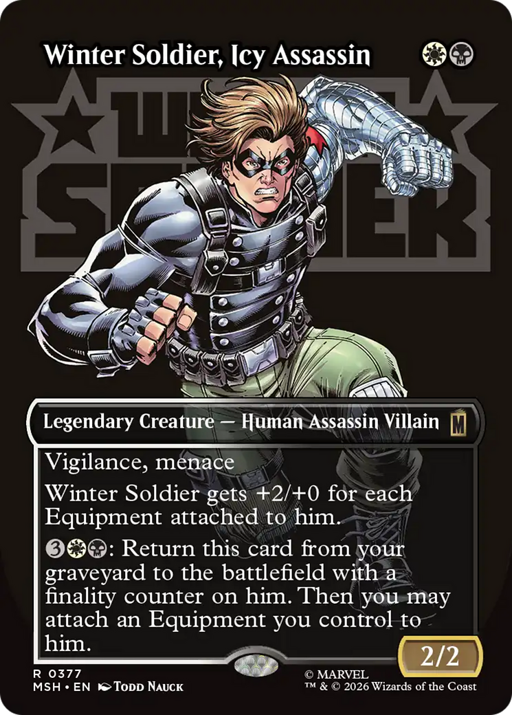 Winter Soldier, Icy Assassin (Borderless) [Marvel Super Heroes] | Jack's On Queen