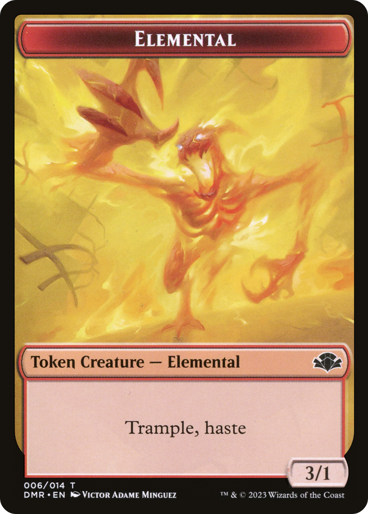 Elemental Token [Dominaria Remastered Tokens] | Jack's On Queen