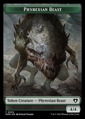 Thopter // Phyrexian Beast Double-Sided Token [Commander Masters Tokens] | Jack's On Queen