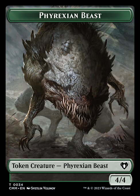 Eldrazi Scion // Phyrexian Beast Double-Sided Token [Commander Masters Tokens] | Jack's On Queen