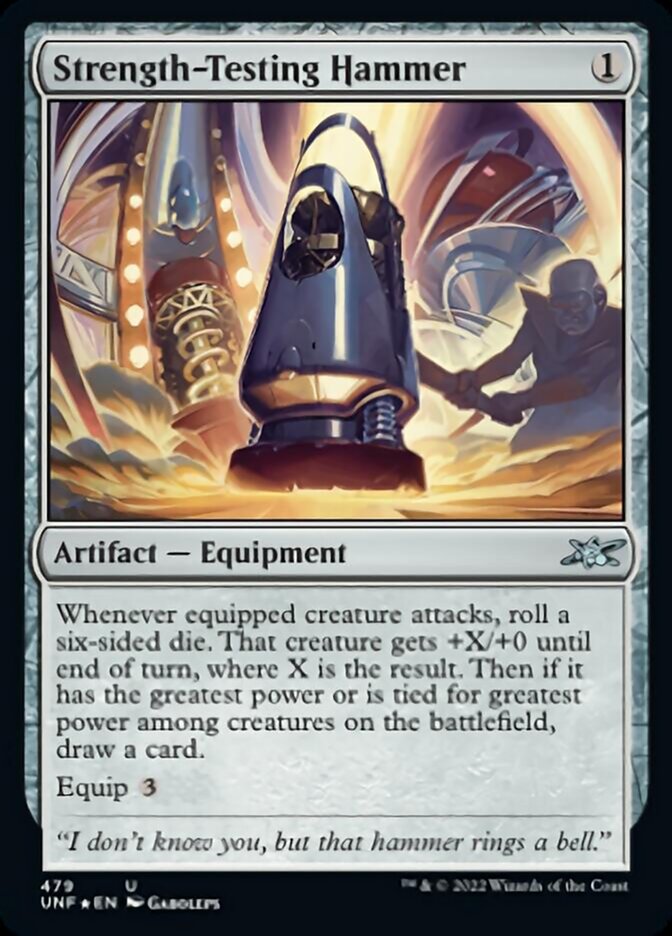 Strength-Testing Hammer (Galaxy Foil) [Unfinity] | Jack's On Queen