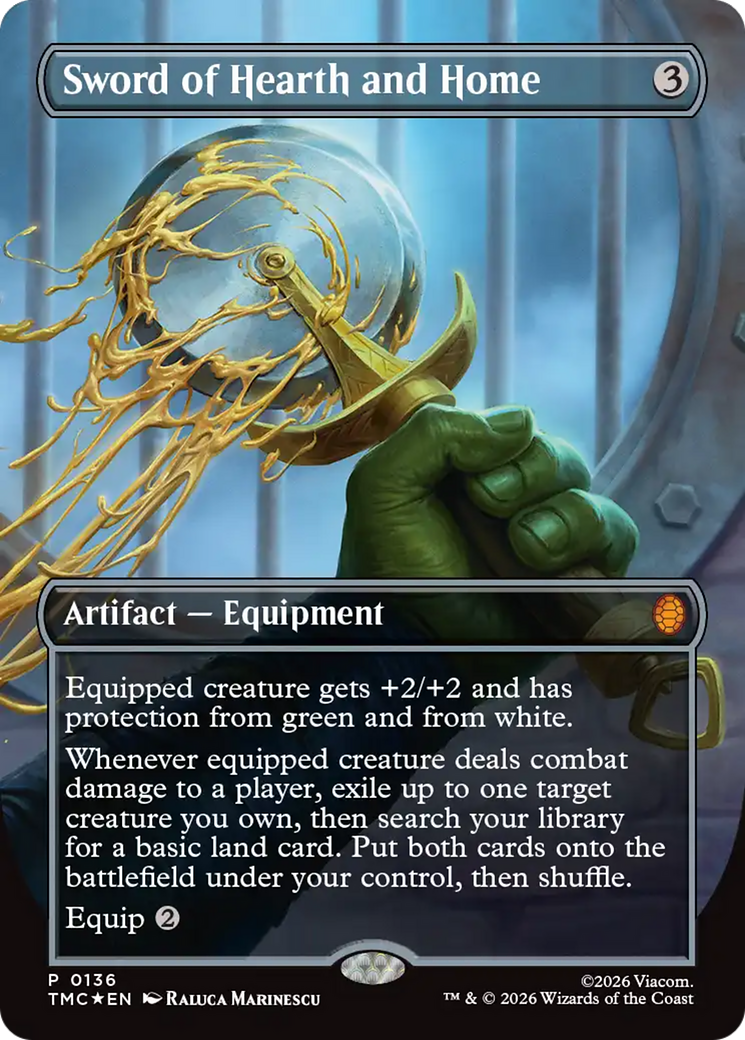 Sword of Hearth and Home (Borderless) [Teenage Mutant Ninja Turtles Promos] | Jack's On Queen