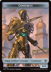 Construct // Golem (0013) Double-Sided Token [Aetherdrift Tokens] | Jack's On Queen