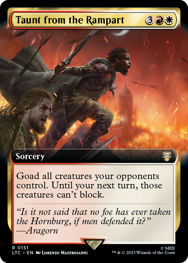 Taunt from the Rampart (Extended Art) [The Lord of the Rings: Tales of Middle-Earth Commander] | Jack's On Queen
