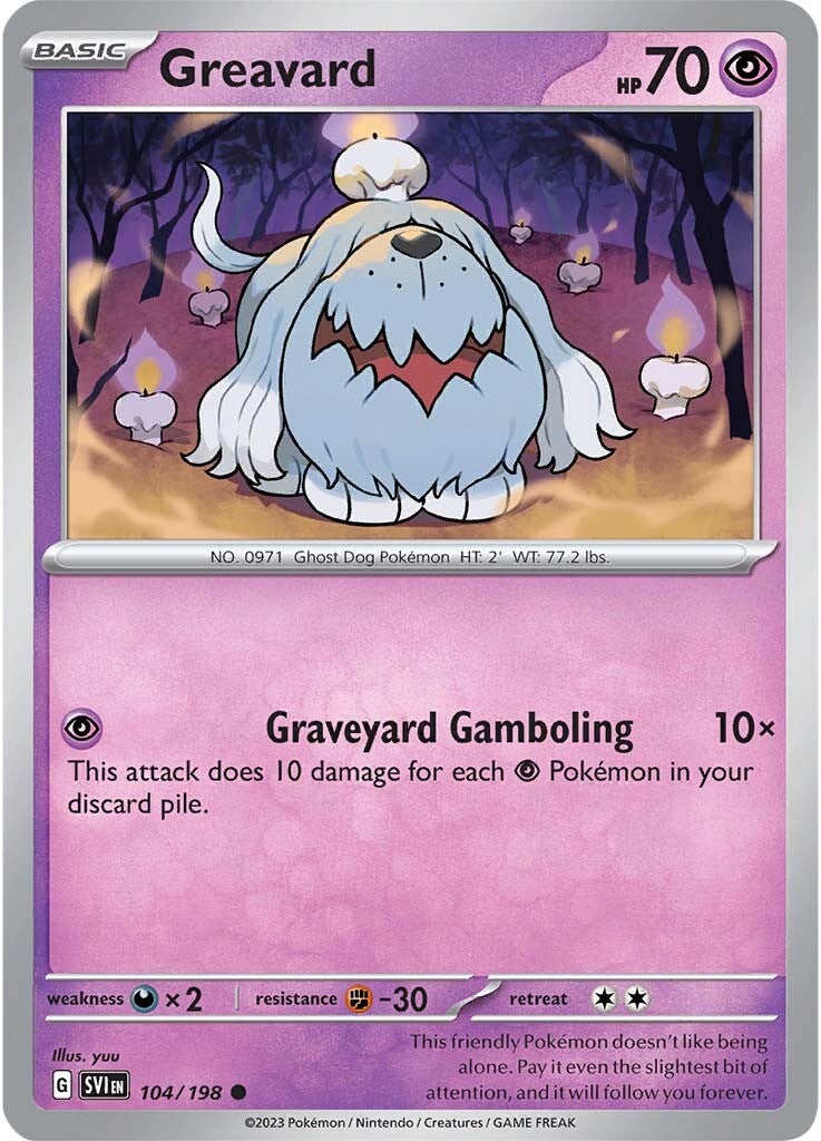 Greavard (104/198) [Scarlet & Violet: Base Set] | Jack's On Queen