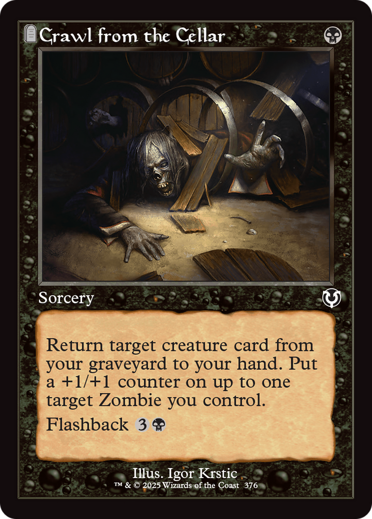 Crawl from the Cellar (Retro Frame) [Innistrad Remastered] | Jack's On Queen