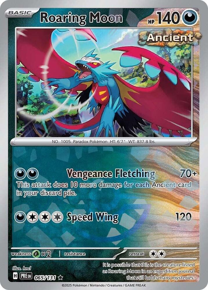 Roaring Moon (065/131) (Poke Ball Pattern) [Scarlet & Violet: Prismatic Evolutions] | Jack's On Queen