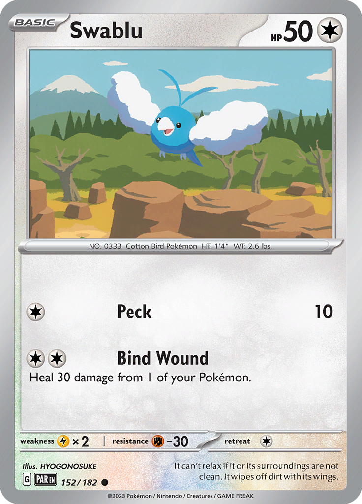 Swablu (152/182) [Scarlet & Violet: Paradox Rift] | Jack's On Queen