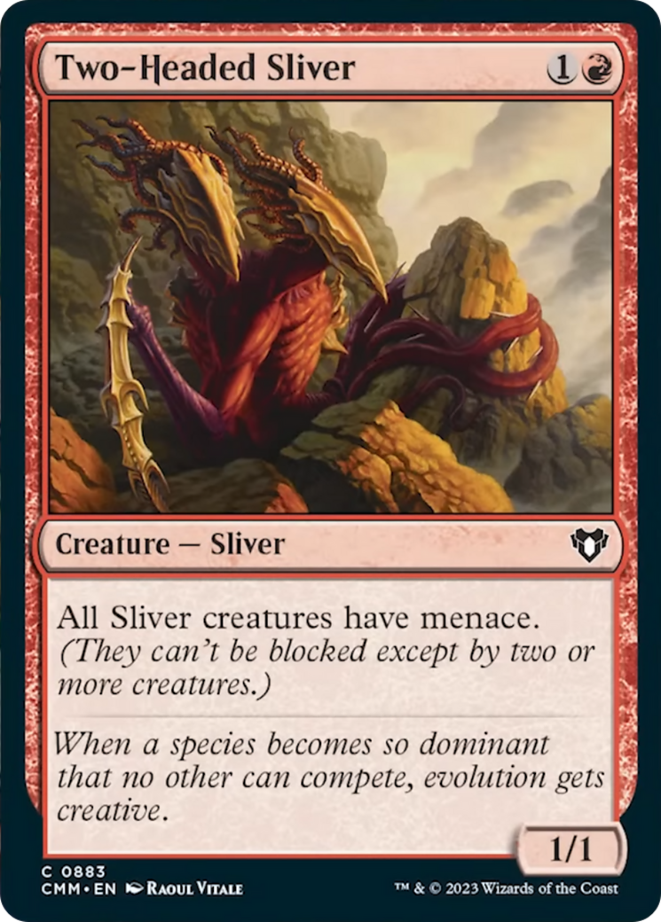 Two-Headed Sliver [Commander Masters] | Jack's On Queen