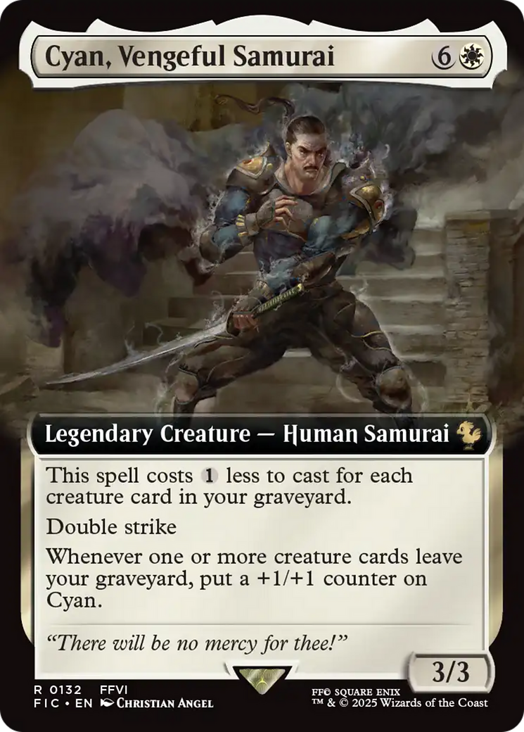 Cyan, Vengeful Samurai (Extended Art) [FINAL FANTASY Commander] | Jack's On Queen