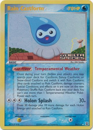 Rain Castform (26/113) (Stamped) [EX: Delta Species] | Jack's On Queen