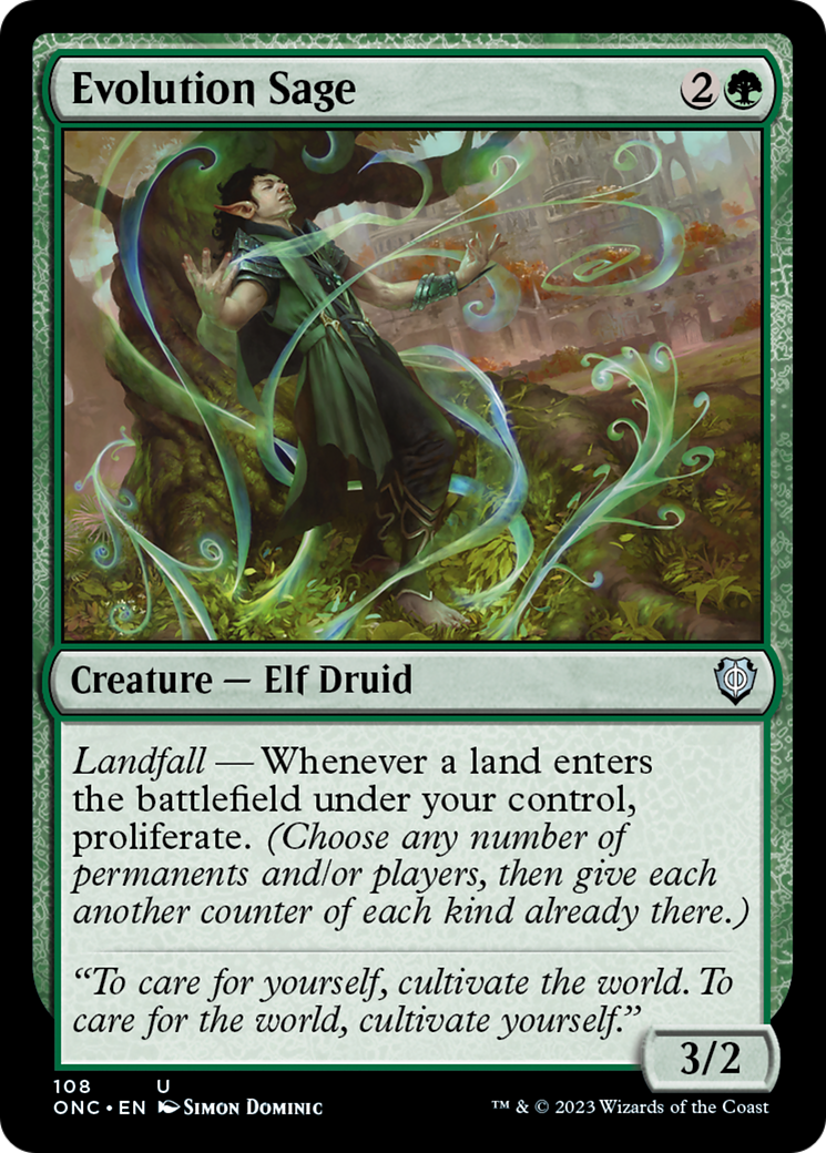 Evolution Sage [Phyrexia: All Will Be One Commander] | Jack's On Queen