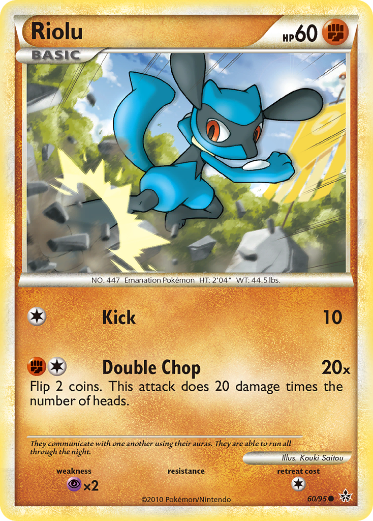 Riolu (60/95) [HeartGold & SoulSilver: Unleashed] | Jack's On Queen