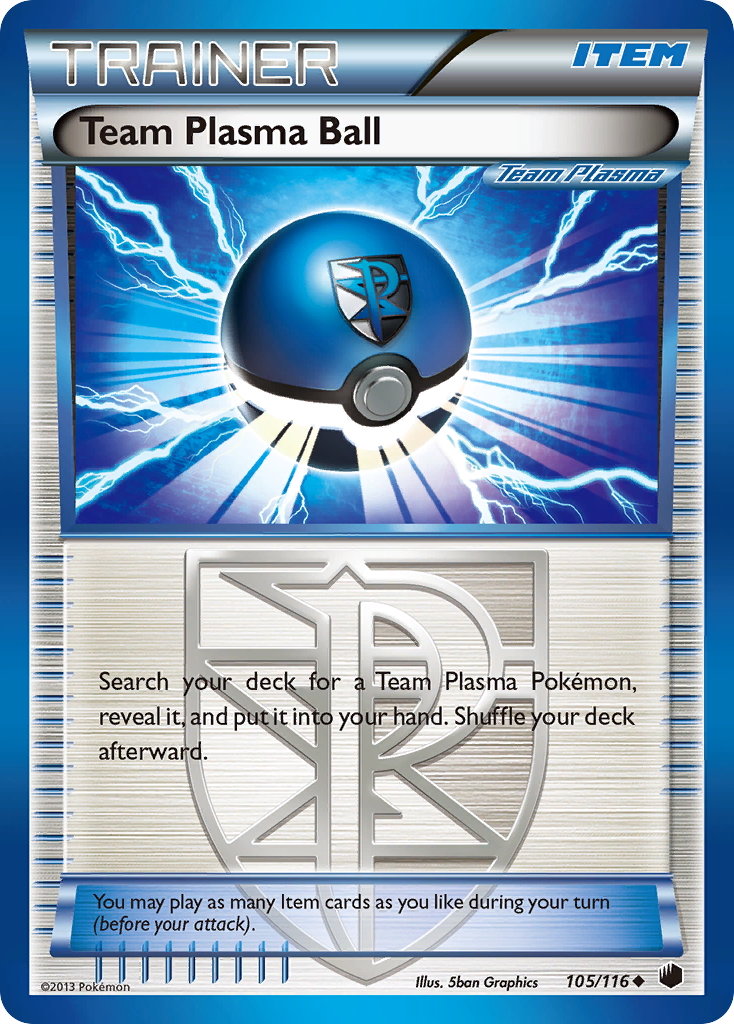 Team Plasma Ball (105/116) [Black & White: Plasma Freeze] | Jack's On Queen