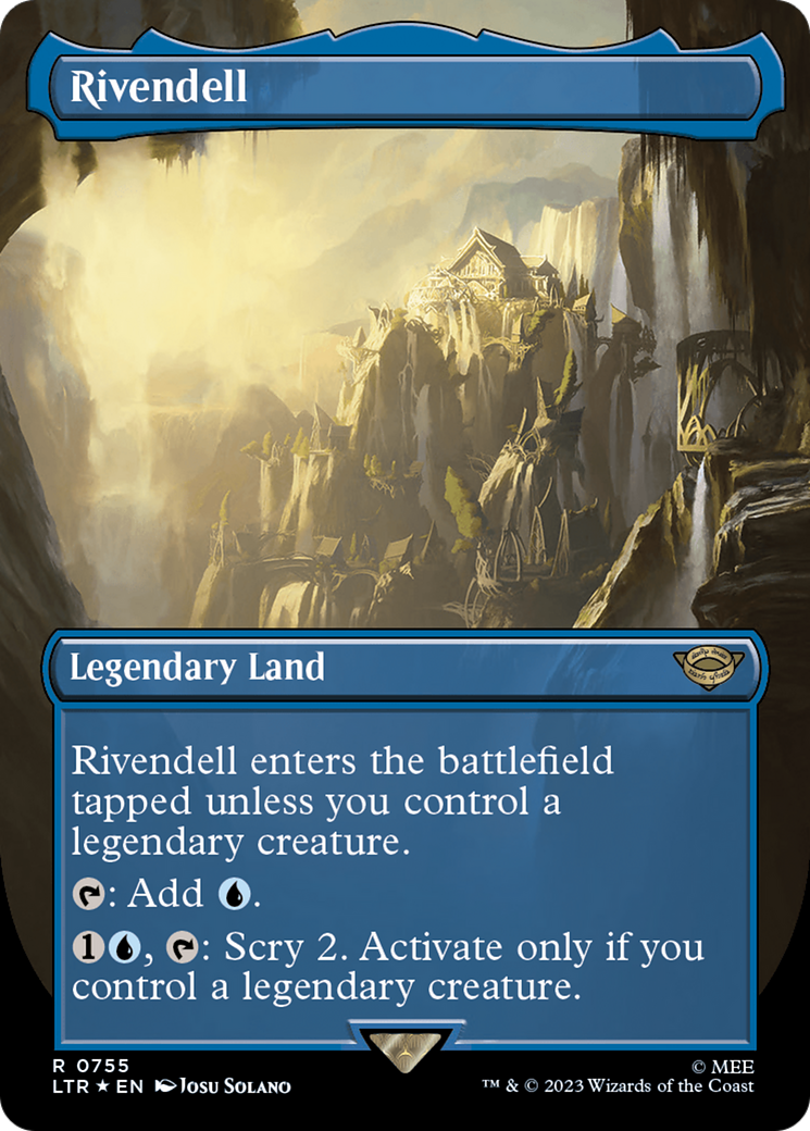 Rivendell (Borderless) (Surge Foil) [The Lord of the Rings: Tales of Middle-Earth] | Jack's On Queen