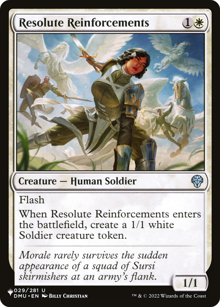 Resolute Reinforcements [The List Reprints] | Jack's On Queen