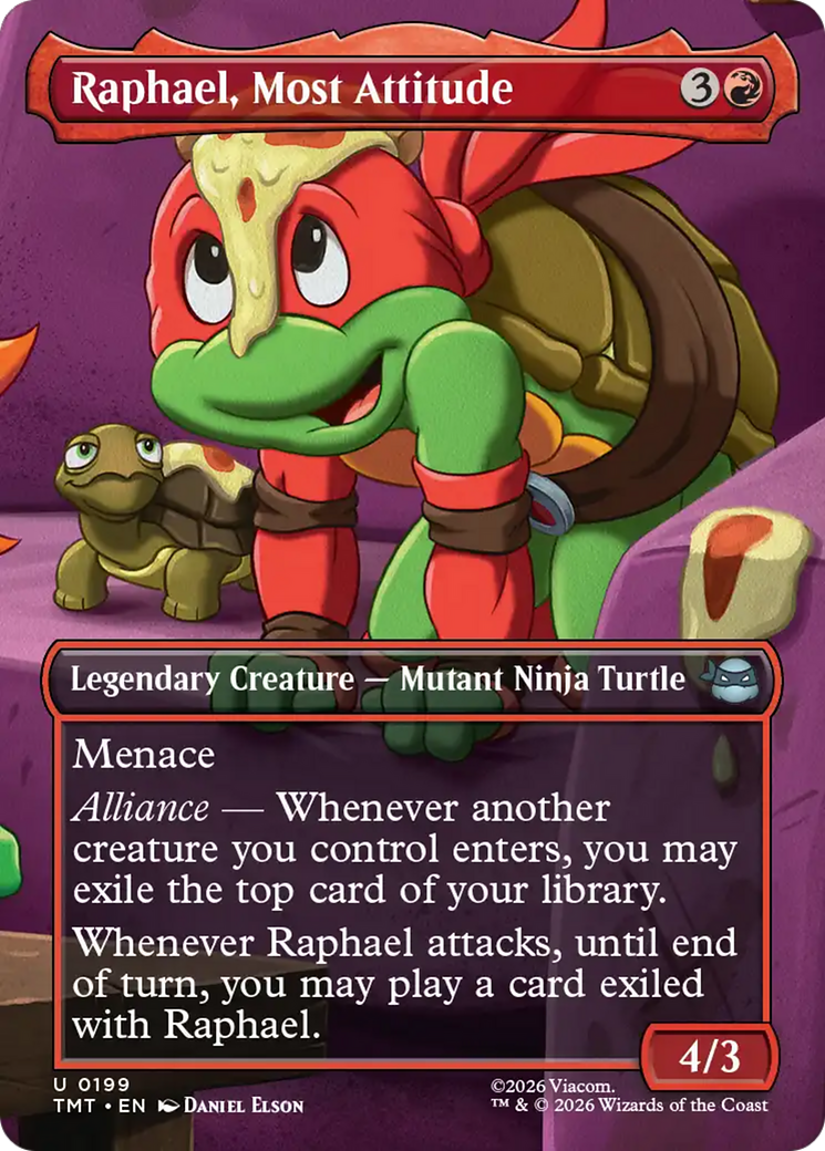 Raphael, Most Attitude (Borderless) [Teenage Mutant Ninja Turtles] | Jack's On Queen