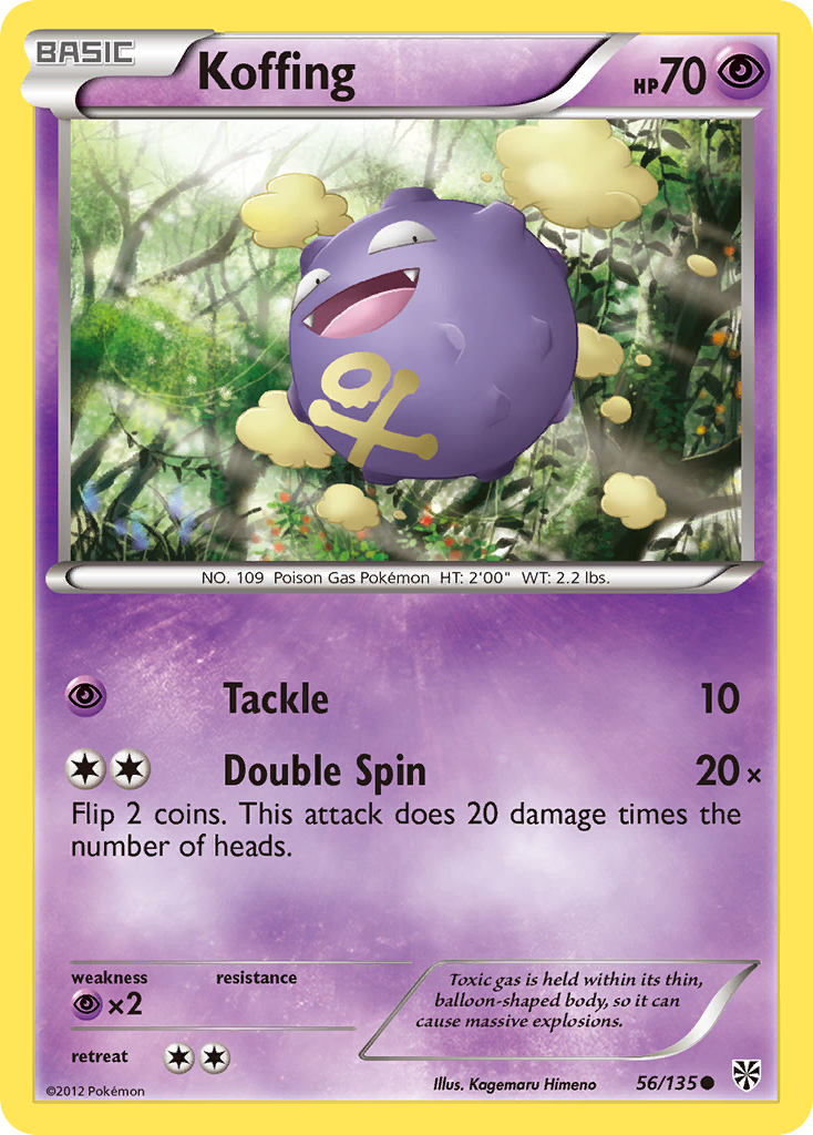 Koffing (56/135) [Black & White: Plasma Storm] | Jack's On Queen