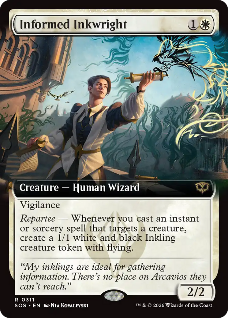 Informed Inkwright (Extended Art) [Secrets of Strixhaven] | Jack's On Queen