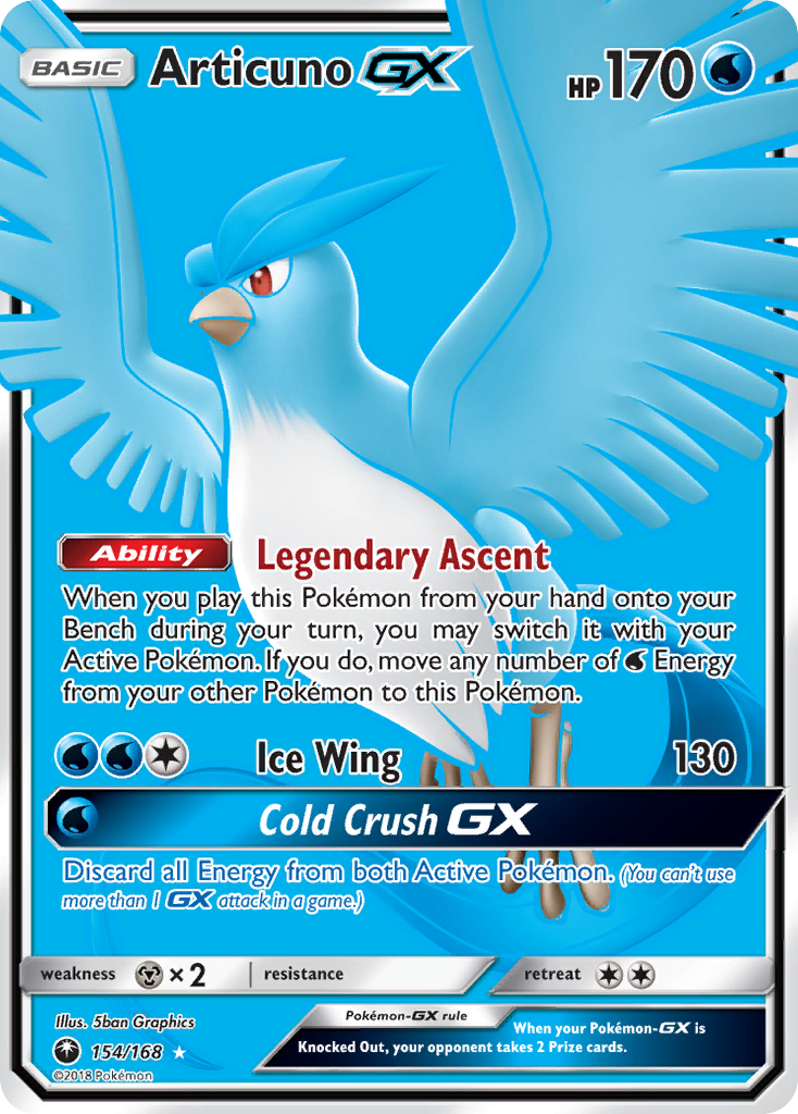 Articuno GX (154/168) [Sun & Moon: Celestial Storm] | Jack's On Queen