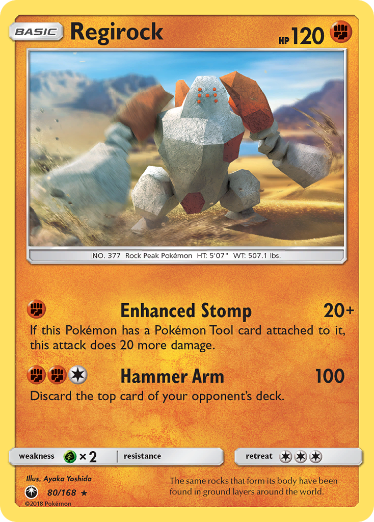 Regirock (80/168) [Sun & Moon: Celestial Storm] | Jack's On Queen