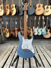 Ibanez AZ2204-ICM Prestige Double Cutaway HSS with Vibrato, Roasted Maple Neck - Ice Blue Metallic | Jack's On Queen