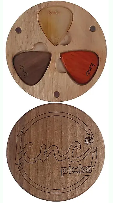 KNC Picks Jazz Set (3 Picks) with Wooden Box - 3 Pack Guitar Picks | Jack's On Queen