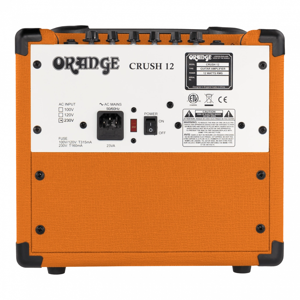 Orange Amplifier 12 Watt Guitar Combo CRUSH 12 | Jack's On Queen