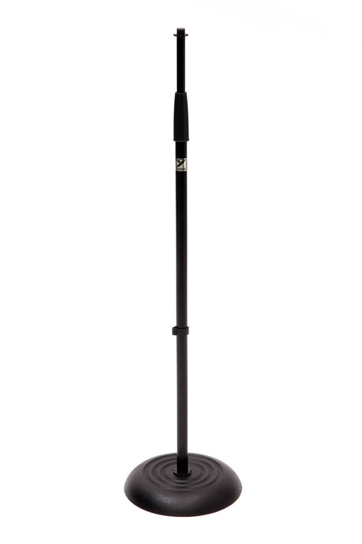 Round Based Mic Stand - Black | Jack's On Queen