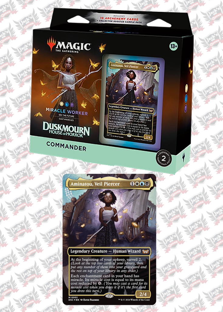 Duskmourn Commander Deck - Miracle Worker Jack's On Queen Duskmourn Commander Deck - Miracle Worker Jack's On Queen