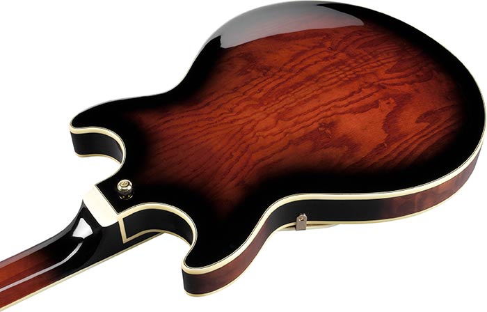 Ibanez AM153QA ARTSTAR Hollow Body Electric Guitar - Dark Brown Sunburst | Jack's On Queen