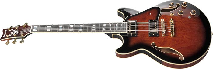 Ibanez AM153QA ARTSTAR Hollow Body Electric Guitar - Dark Brown Sunburst | Jack's On Queen