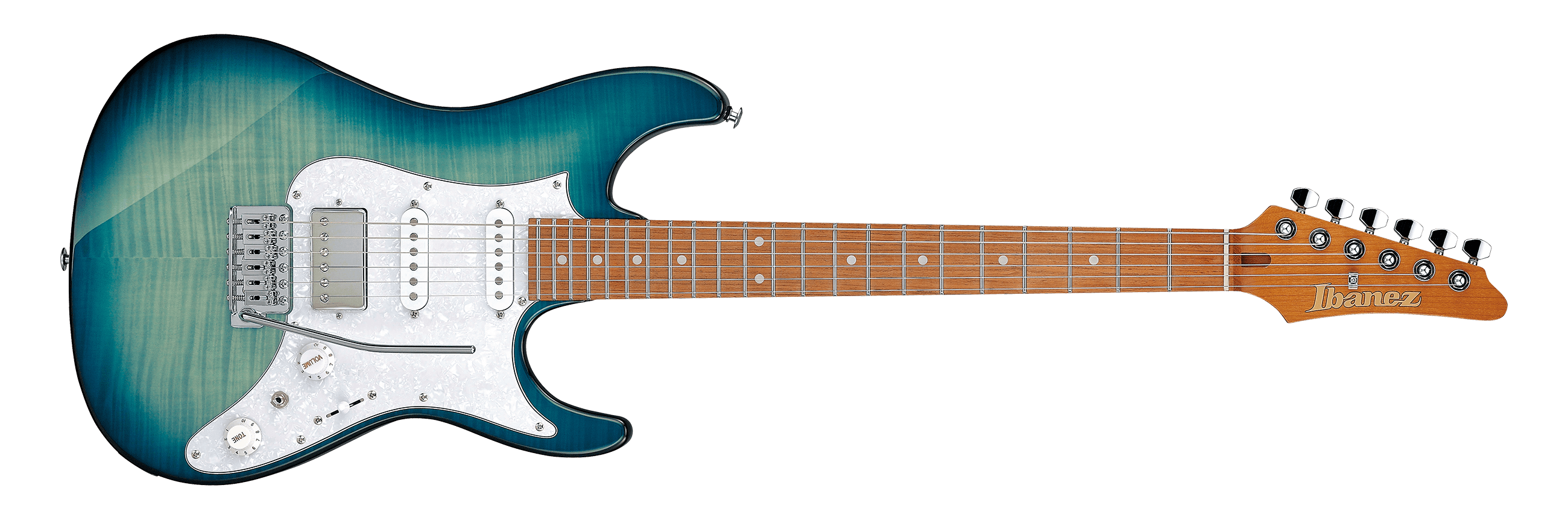 Ibanez AZ22S1FTXB EL GUITAR Transparent Turquoise Burst | Jack's On Queen