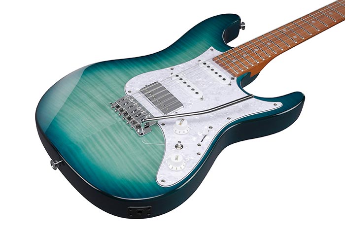 Ibanez AZ22S1FTXB EL GUITAR Transparent Turquoise Burst | Jack's On Queen