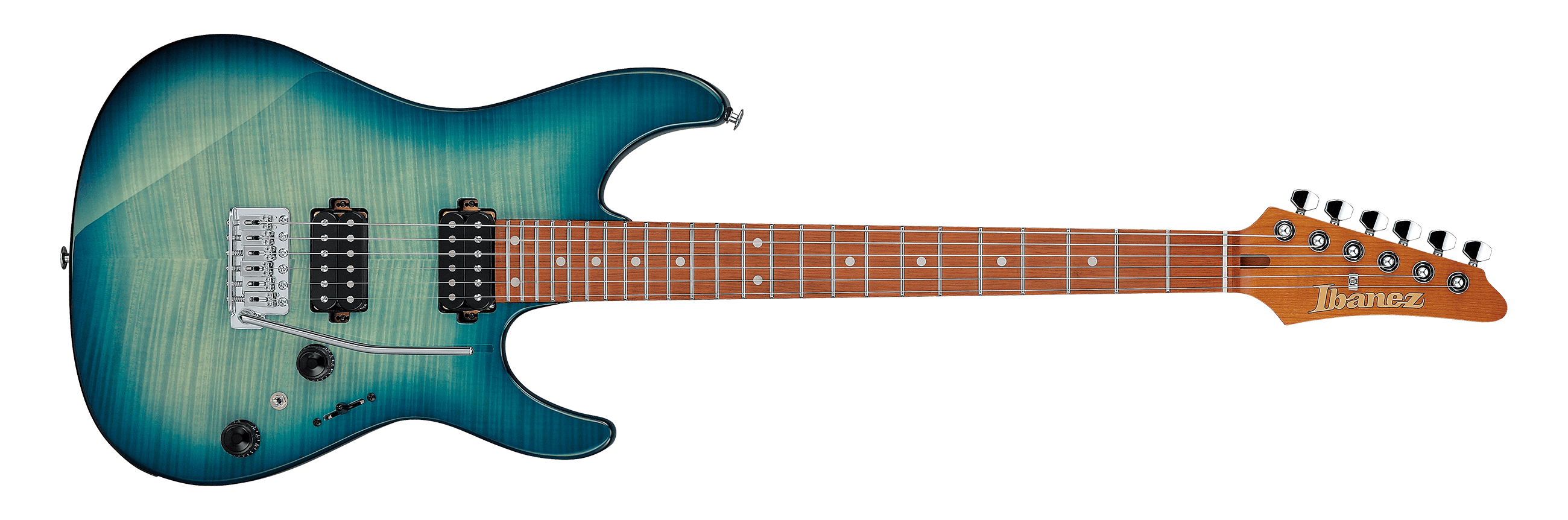 Ibanez AZ24S1FTXB EL GUITAR  Transparent Turquoise Burst | Jack's On Queen