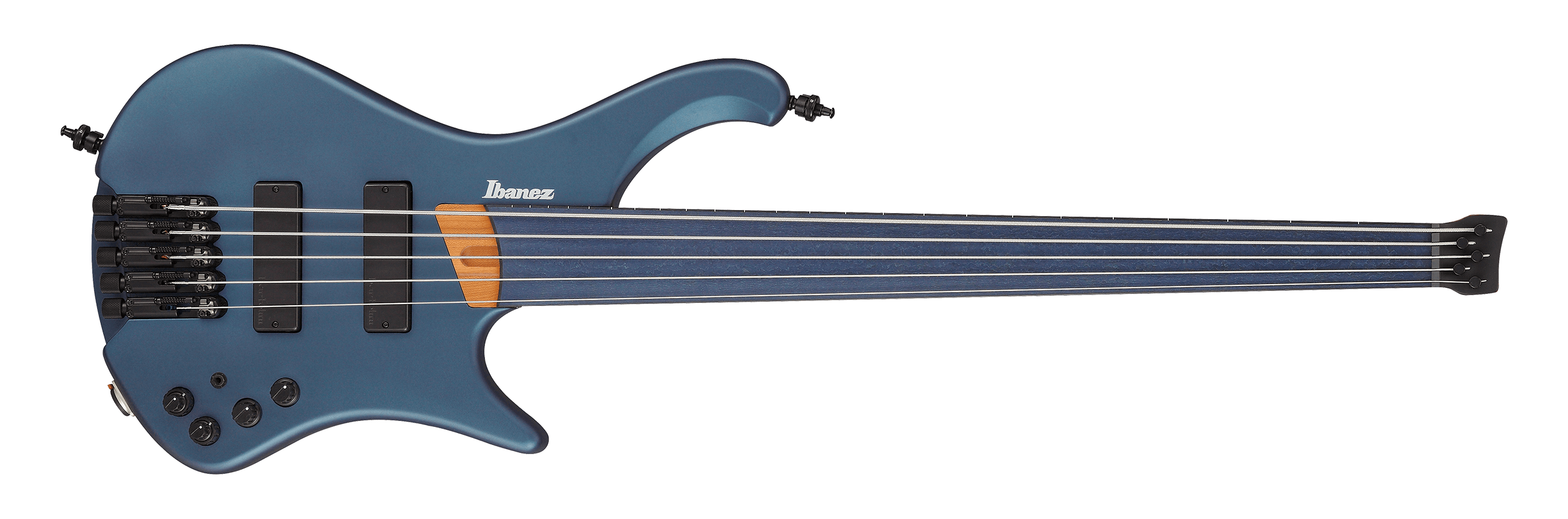 Ibanez EHB1005FAOM Arctic Ocean Matte Headless & Fretless Bass | Jack's On Queen