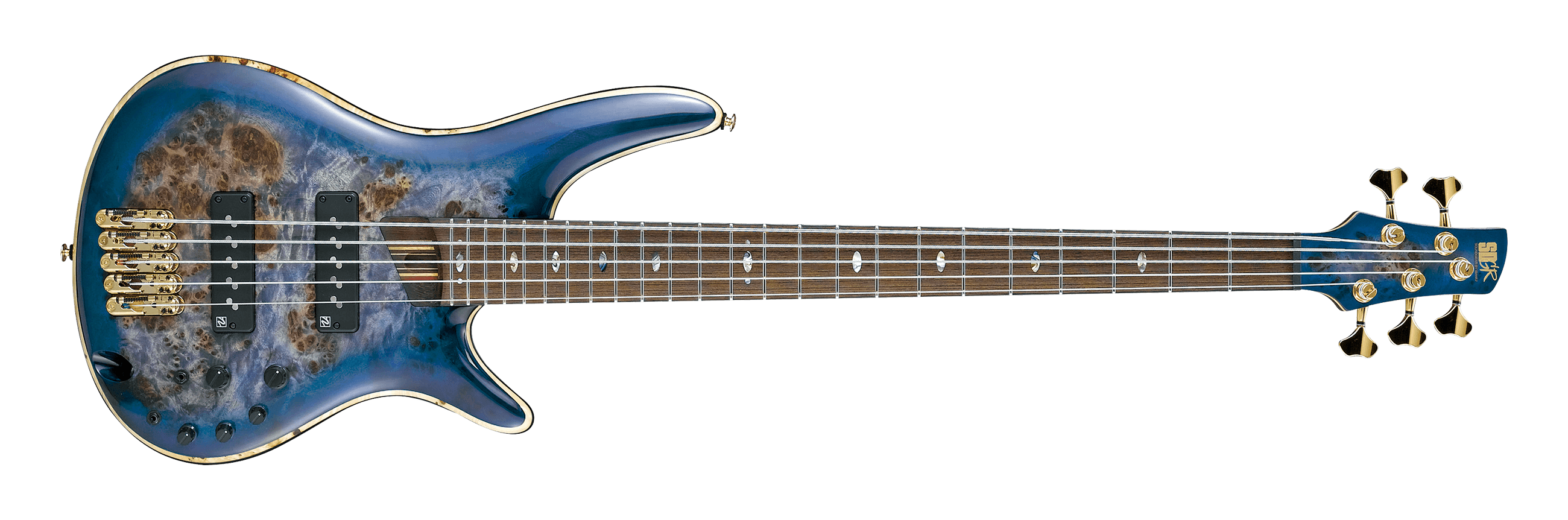 Ibanez SR2605LCBB Premium Bass Guitar - Cerulean Blue Burst | Jack's On Queen