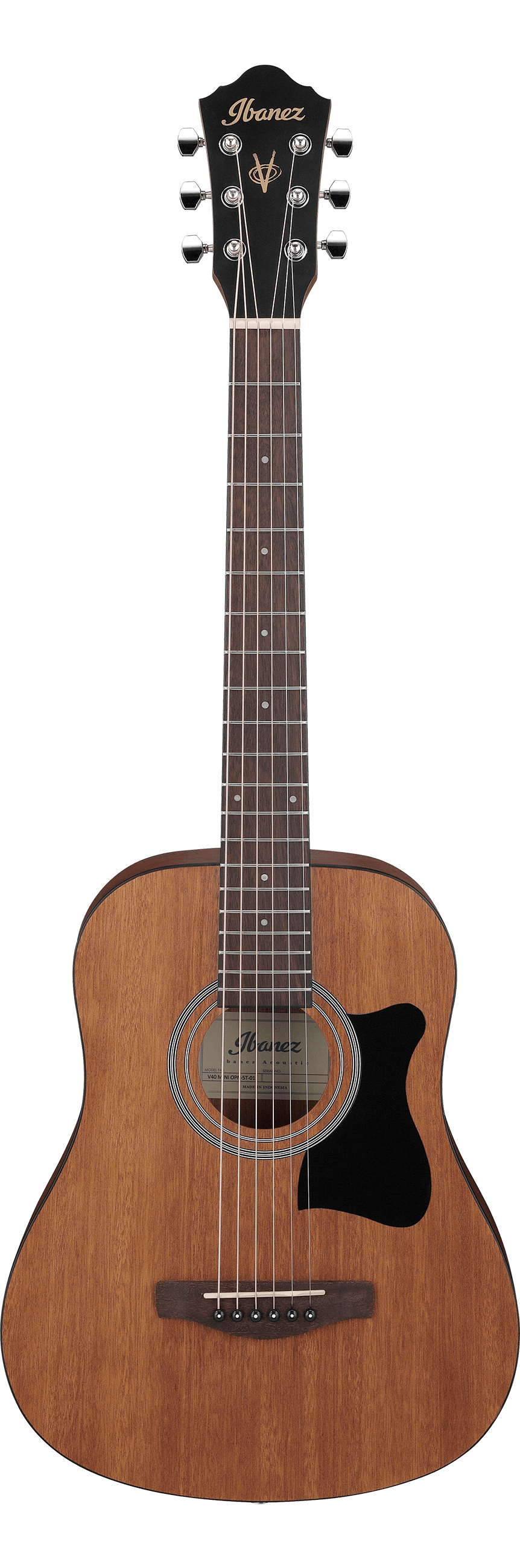 Ibanez V44MINIOPN 6-String RH Short Scale Mini Dreadnought Acoustic Guitar – Open Pore Natural | Jack's On Queen