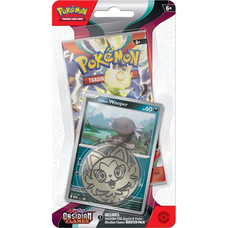 Scarlet & Violet: Obsidian Flames - Single Pack Blister (Wooper) | Jack's On Queen