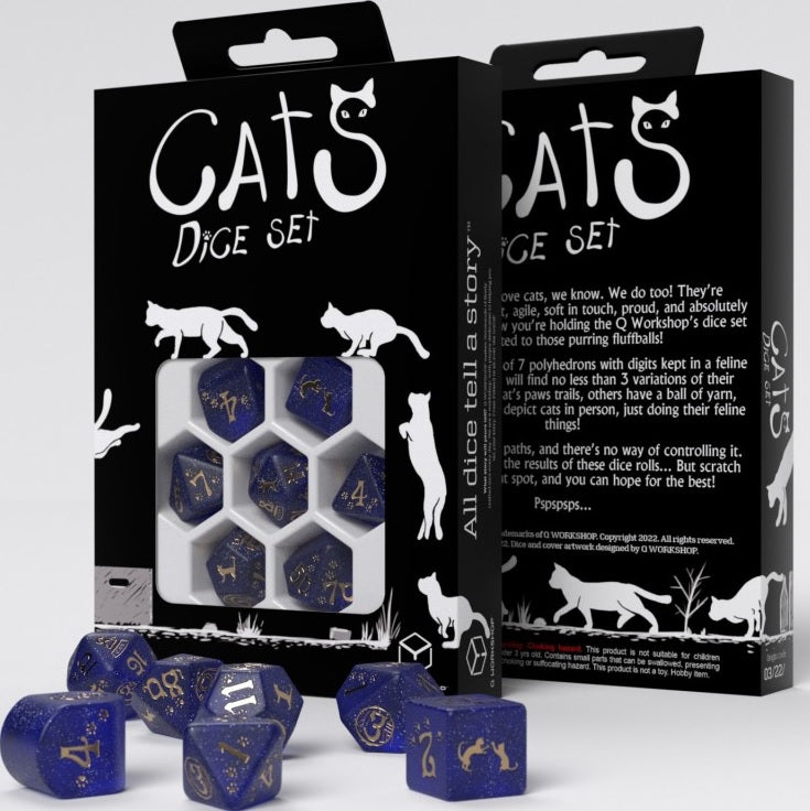 CATS MODERN DICE SET MEOWSTER | Jack's On Queen