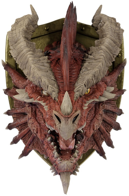 DND REPLICAS OF THE REALMS ANCIENT RED DRAGON TROPHY PLAQUE LIMITED EDITION | Jack's On Queen