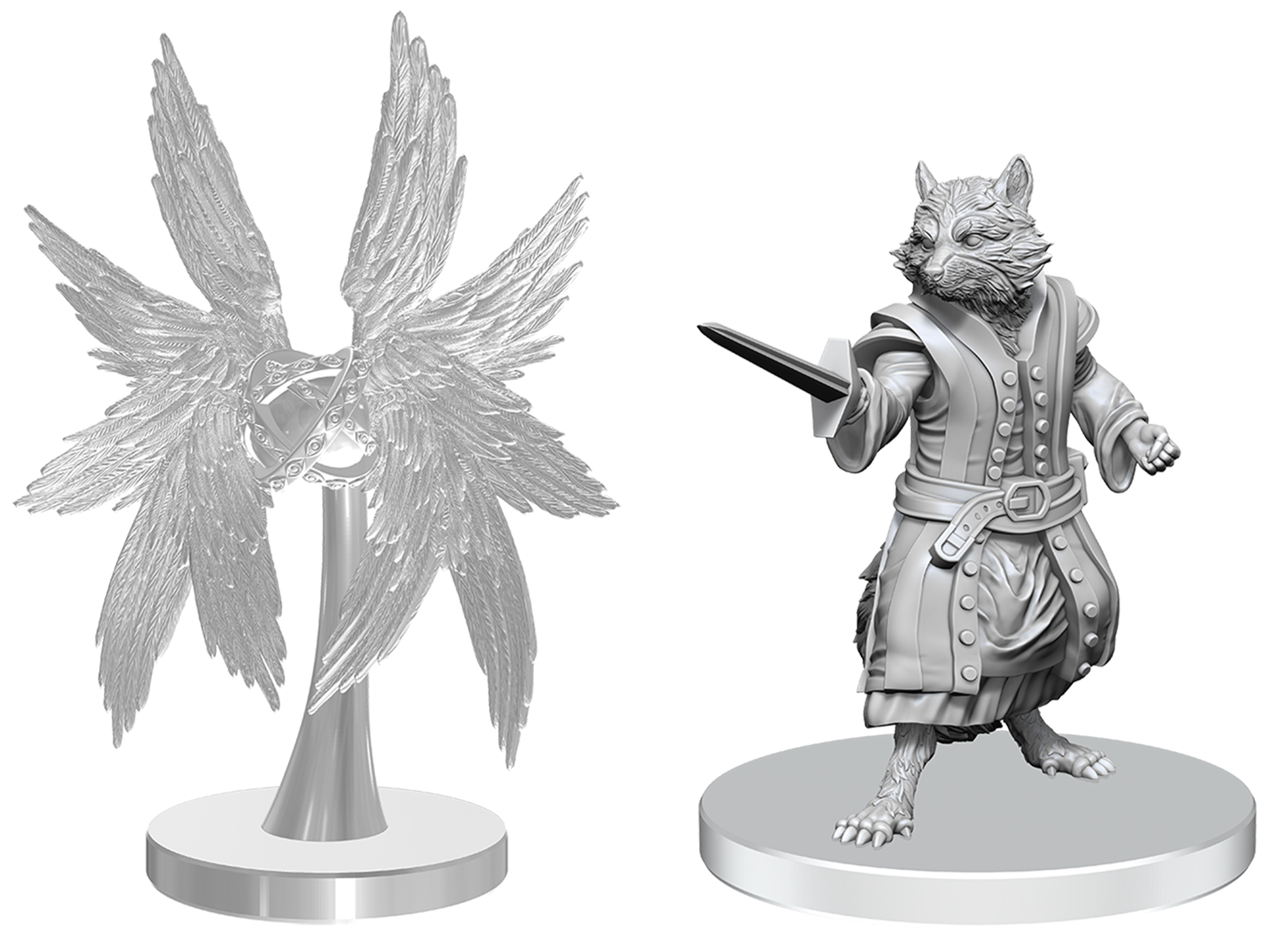 UNPAINTED MINIS WV27 PROCYAL (RACCOON AGATHION) & ZOAEM (RING ARCHON) | Jack's On Queen