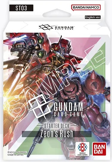GUNDAM CG ST-03 ZEON'S RUSH STARTER DECK | Jack's On Queen