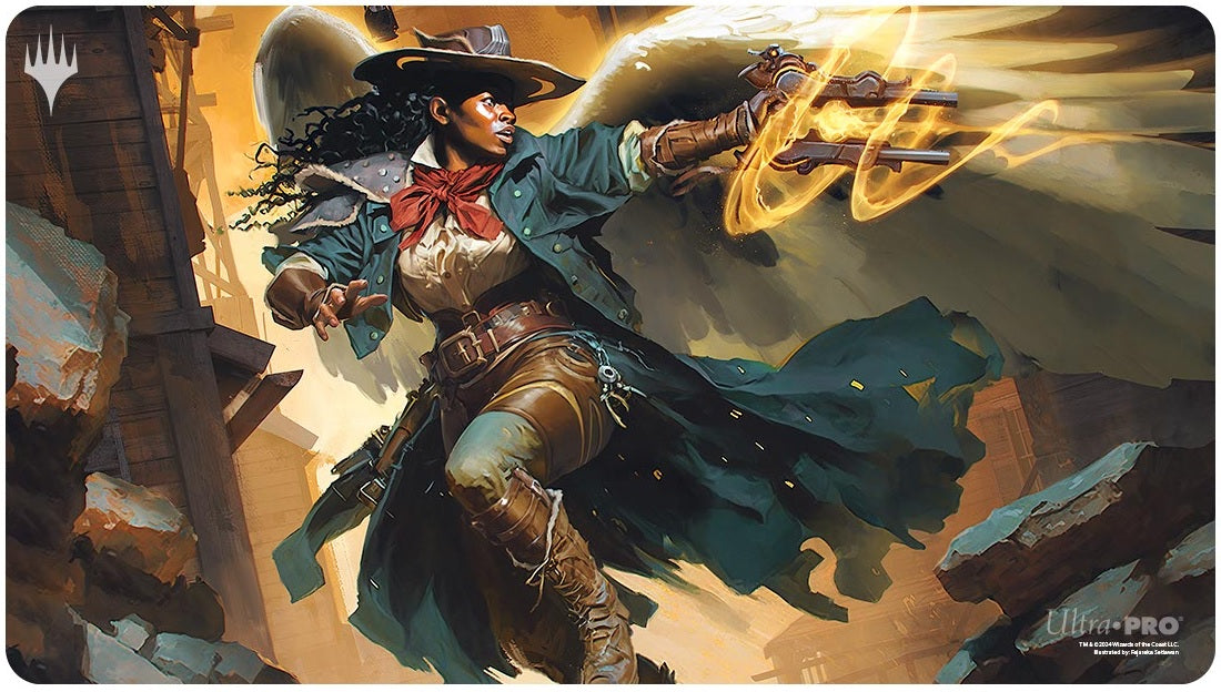 UP Playmat MTG OUTLAWS OF THUNDER JUNCTION WHITE | Jack's On Queen