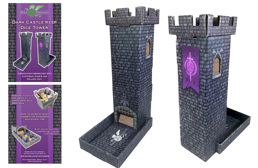 DARK CASTLE DICE TOWER 4 RAMPS 11" | Jack's On Queen