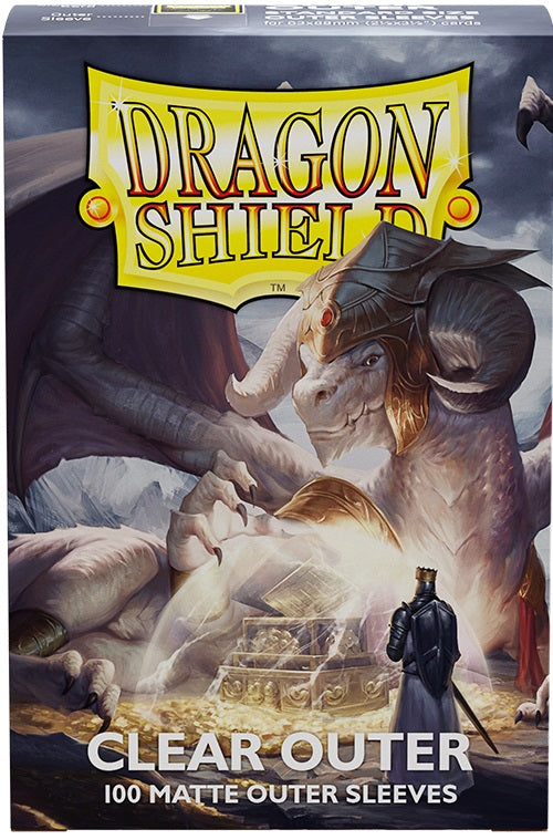DRAGON SHIELD STANDARD SLEEVES OUTER MATTE CLEAR | Jack's On Queen
