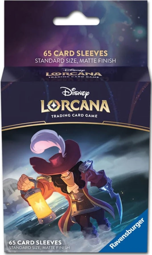 DISNEY LORCANA CARD SLEEVE SET 1 PACK A CAPTAIN HOOK | Jack's On Queen