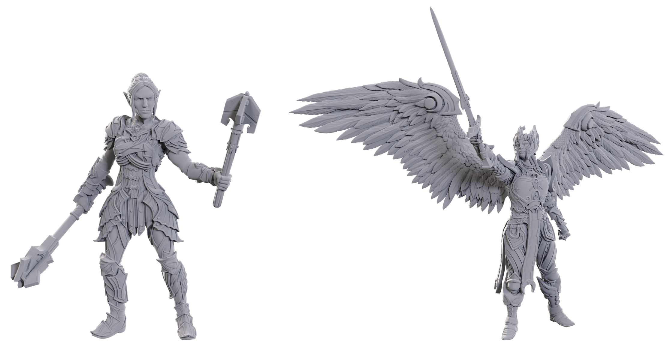 DND UNPAINTED MINIS SPECIAL EDITION BALDUR'S GATE 3 - DAME AYLIN & MINTHARA   - Preorder | Jack's On Queen